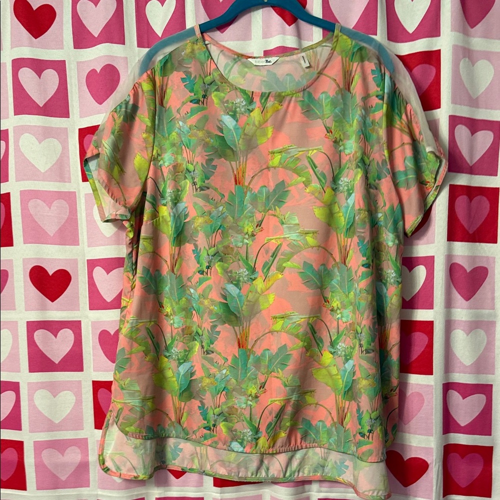 Floral Paradise Women's Blouse Size 18